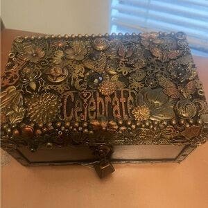 Decorative Bronze Jewelry Box